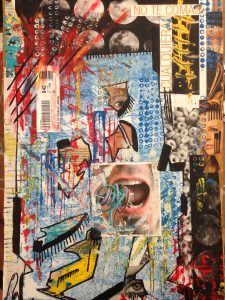 Willi Rommel "No te comas cualquiera", 40x30, Collage, 2016